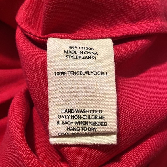 Soft Surroundings Washed Tencel Wrap Tunic Blouse - Picture 7 of 7